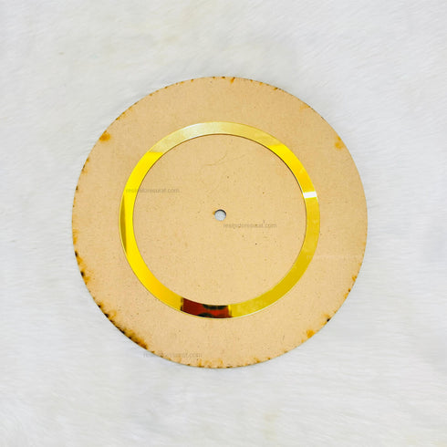 Close base MDF with Gold Acrylic Ring